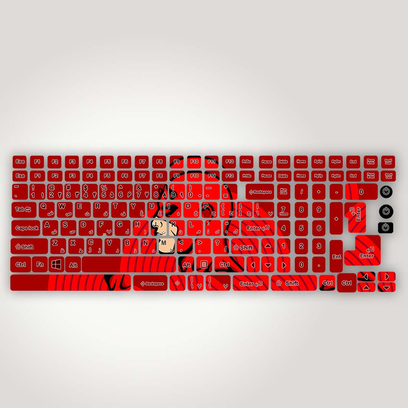 برچسب حروف فارسی کیبورد مدل dare devil minimal کد K-322 
