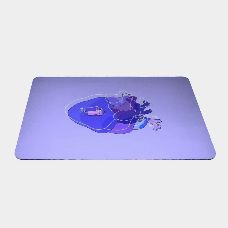 ماوس پد طرح قلب سایز 24x37 سانتی متر