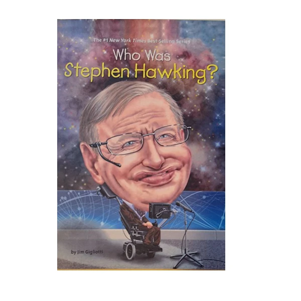 کتاب who was stephen hawking  اثر jim gigliotti اتشارات آینده کتاب