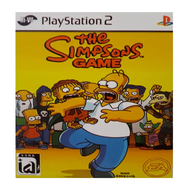 بازی the simpsons game مخصوص ps2