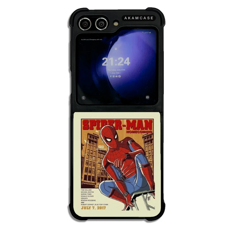 کاور آکام مدل AMCWSGZFLIP5-SPIDERMAN15 مناسب برای گوشی موبایل سامسونگ Galaxy Z Flip 5