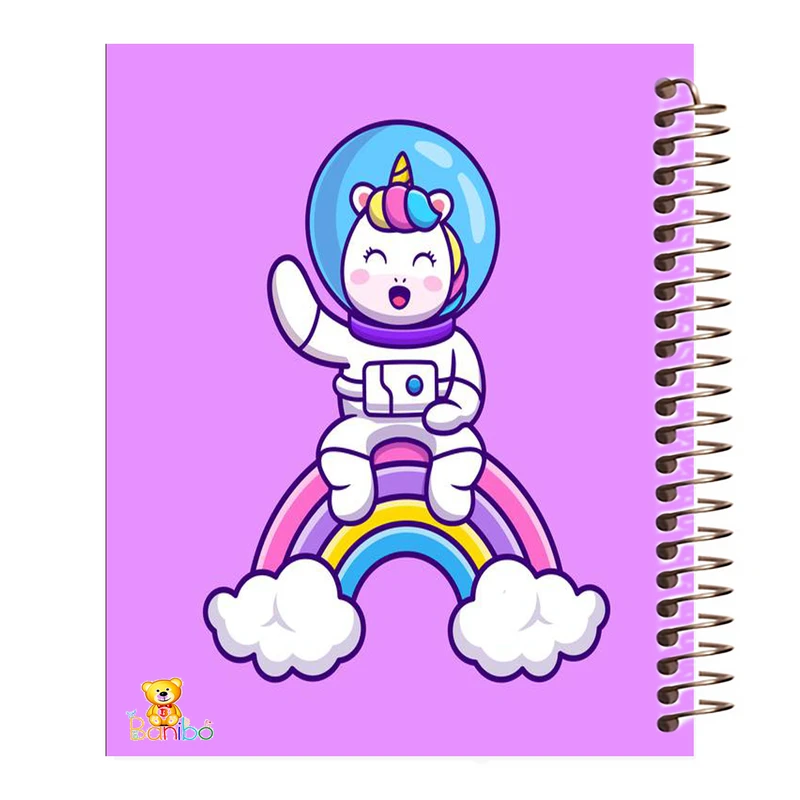 دفتر مشق 100 برگ بانیبو طرح تک شاخ  کد 532