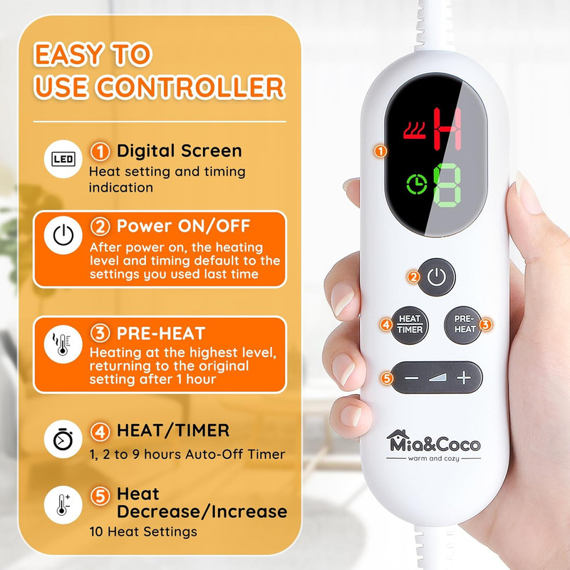 پتو برقی میا اند کوکو مدل OB-008