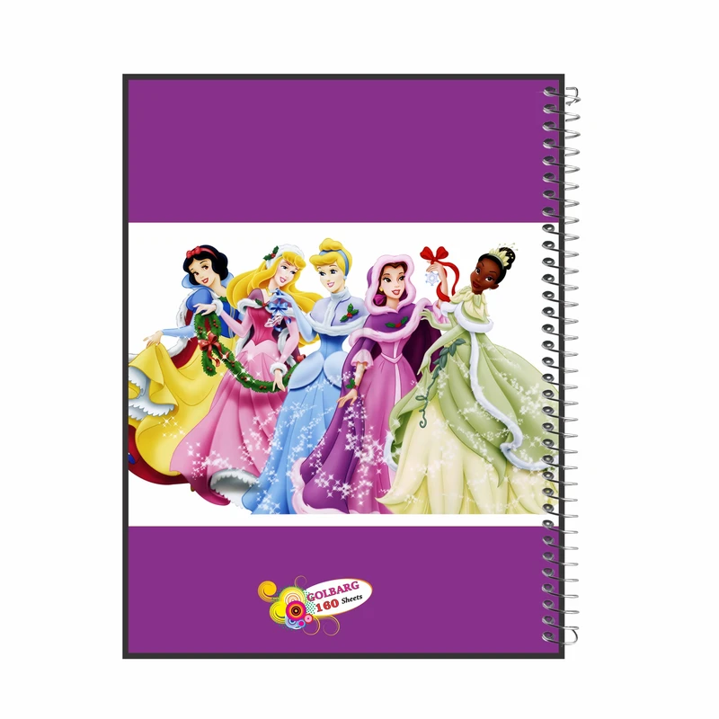 دفتر مشق 160 برگ گلبرگ طرح دخترانه کد 6028