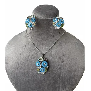 نیم ست زنانه کلیو مدل نگین و دایره