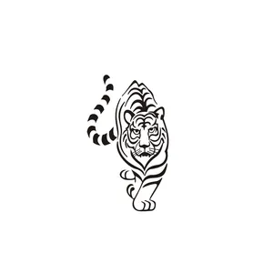 برچسب بدنه خودرو طرح ببر کد n.graf15