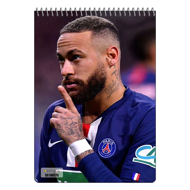 دفتر نقاشی 50 برگ سیمی کارنیکا طرح نیمار Neymar کد 77643