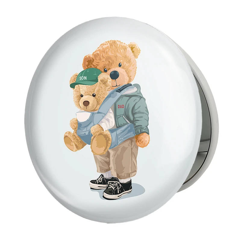 آینه جیبی خندالو طرح تدی Teddy مدل تاشو کد 26180 