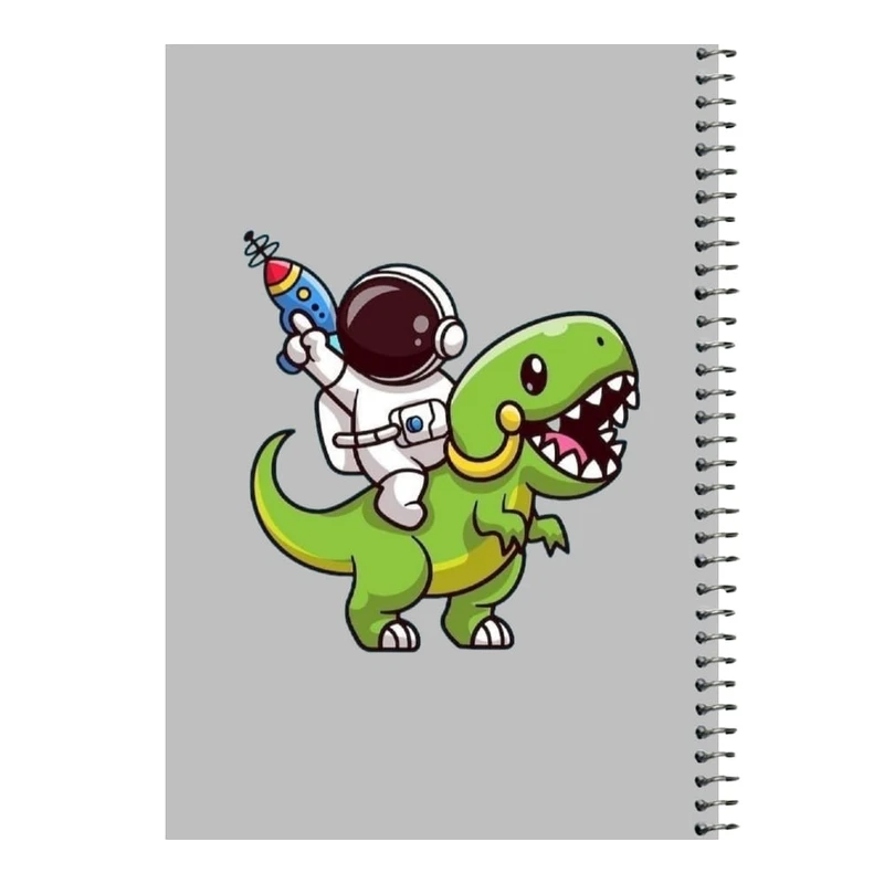 دفتر مشق 80 برگ اس جی مدل فضانورد و دایناسور   