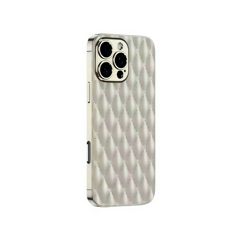 کاور جی کی کی مدل LEATHER (RHOMBOID) مناسب برای گوشی موبایل اپل iPhone 16 pro max 