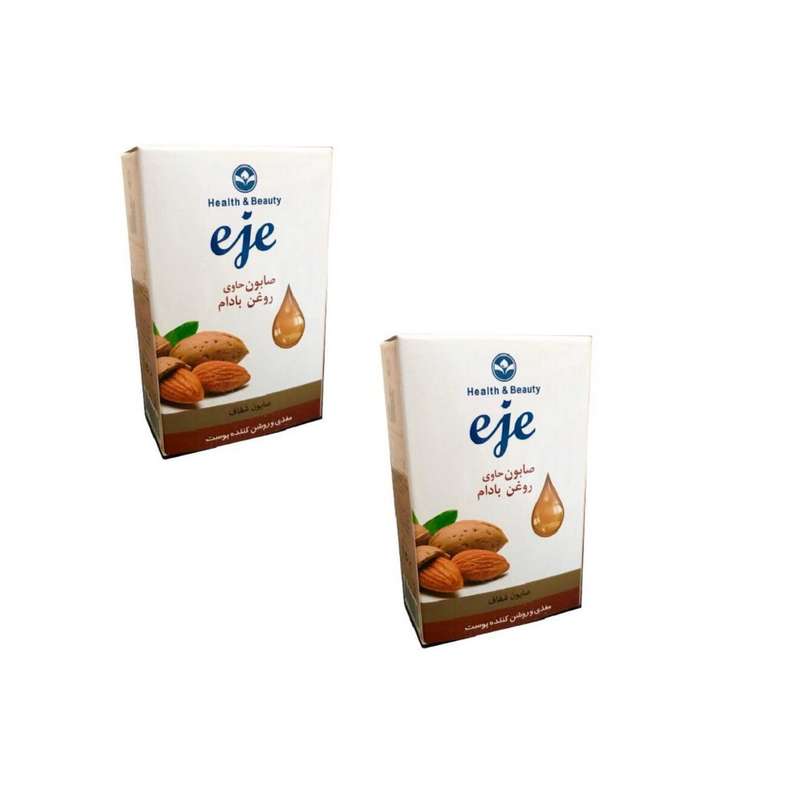 صابون شستشو اژه مدل ALMOND2 وزن 100 گرم مجموعه 2 عددی