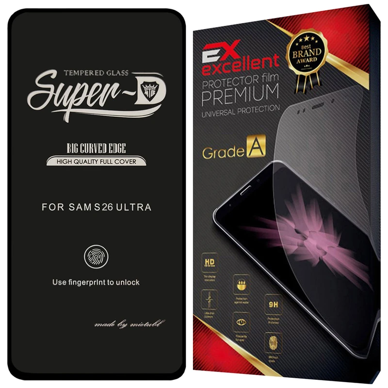 محافظ صفحه نمایش شیشه ای سوپر دی ایکس اکسلنت مدل XMSD مناسب برای گوشی موبایل سامسونگ Galaxy S26 Ultra