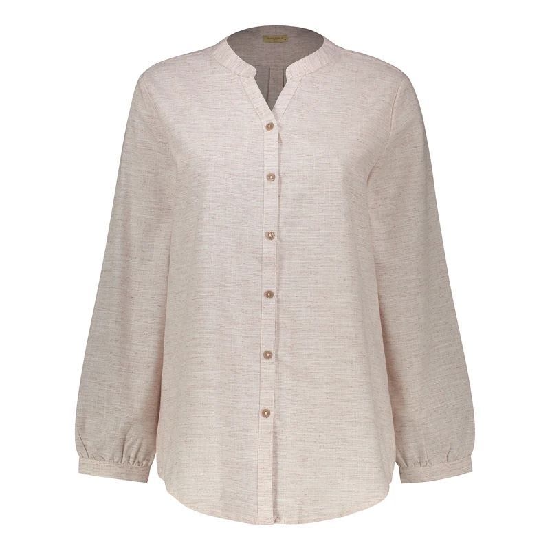 شومیز آستین بلند یقه ایستاده زنانه پاتن جامه مدل 04F4643