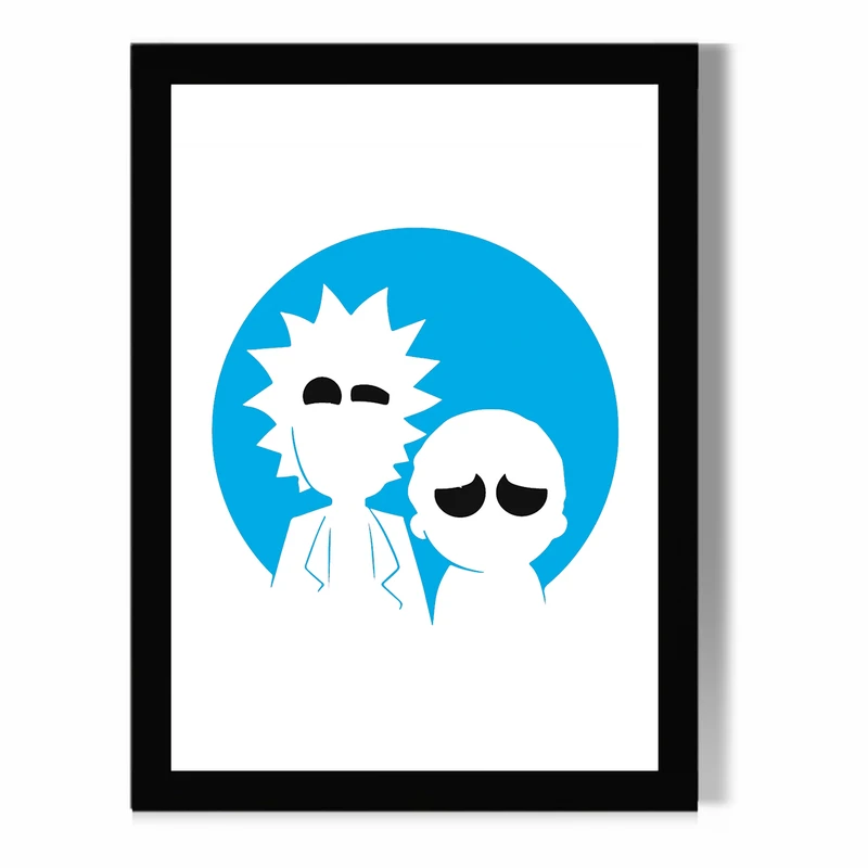 تابلو مدل دیواری طرح انیمیشن ریک و مورتی Rick and Morty کد FD261
