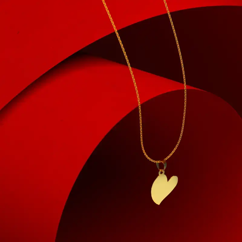 گردنبند طلا 18 عیار زنانه مدوپد مدل مستطیل کد CA10863