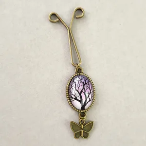 گیره روسری زنانه مدل درخت كد SF186-BL