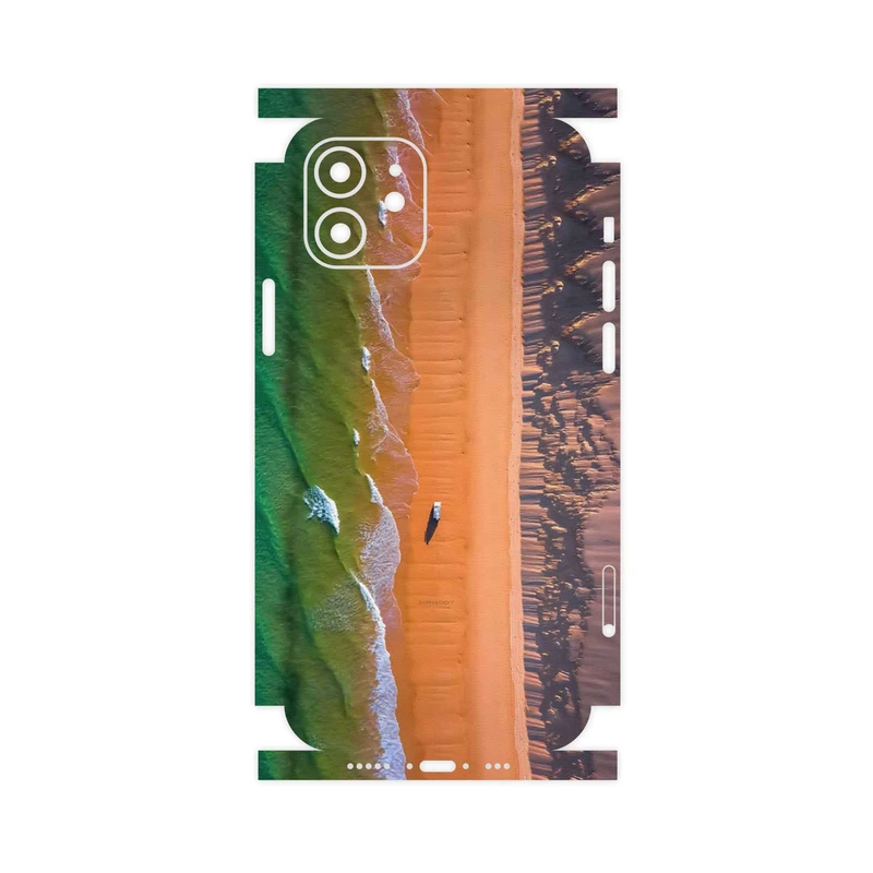 برچسب پوششی ماهوت مدل Beach and Green Sea-FullSkin مناسب برای گوشی موبایل اپل iPhone 12