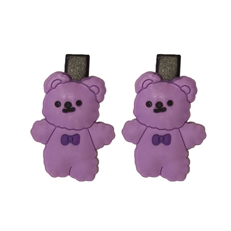 گیره مو دخترانه مدل خرس بسته 2 عددی