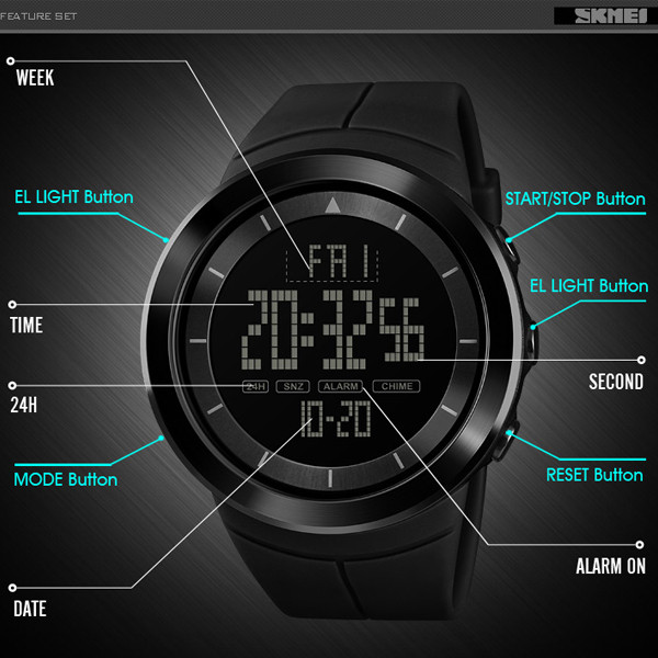 ساعت مچی دیجیتال اسکمی مدل S1402_AR