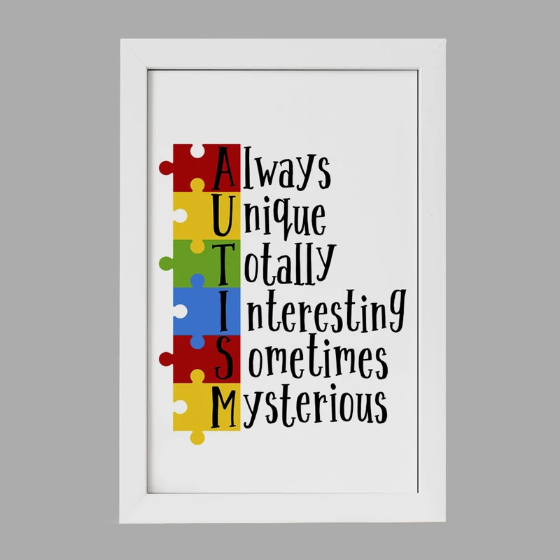 تابلو خندالو مدل اتیسم Autism کد 26749