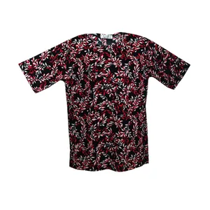 بلوز آستین کوتاه زنانه مدل برگ