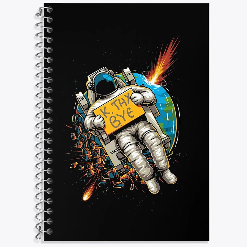 دفتر لغت 50 برگ خندالو طرح فضانورد کد F6029