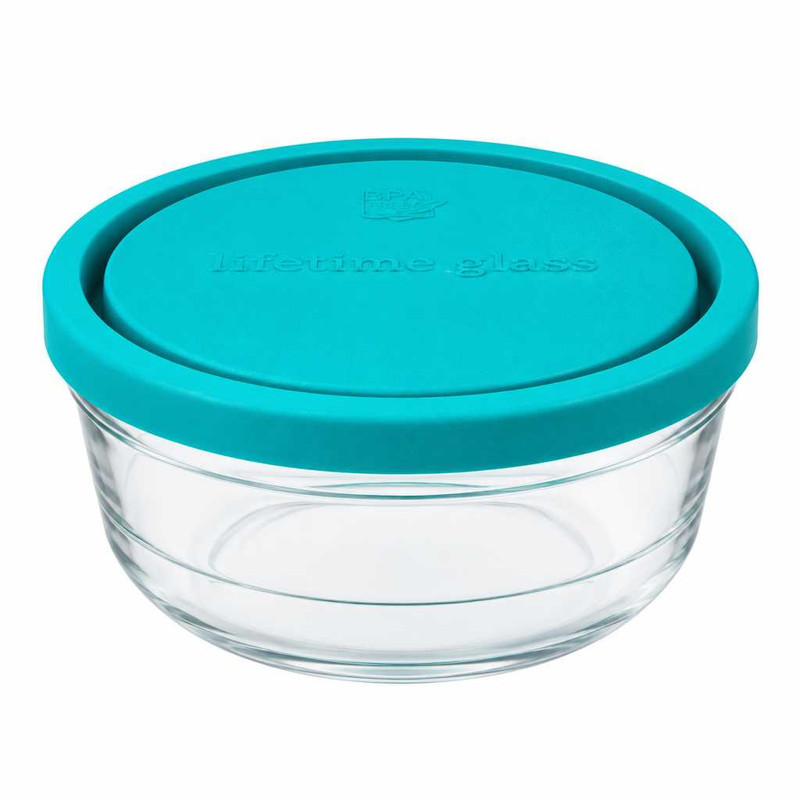 ظرف نگهدارنده با بدنه شیشه ای شیشه و بلور اصفهان مدل آرکا 1205 مناسب برای قراردادن در یخچال و فریزر 