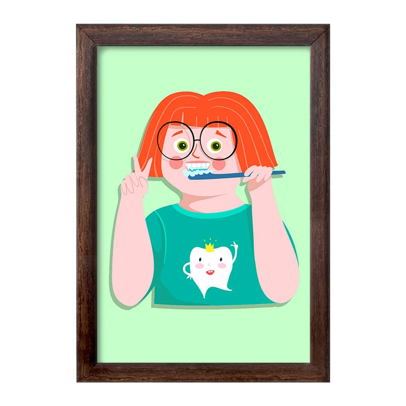تابلو خندالو طرح دندان و دندانپزشکی کودکانه کد 27767