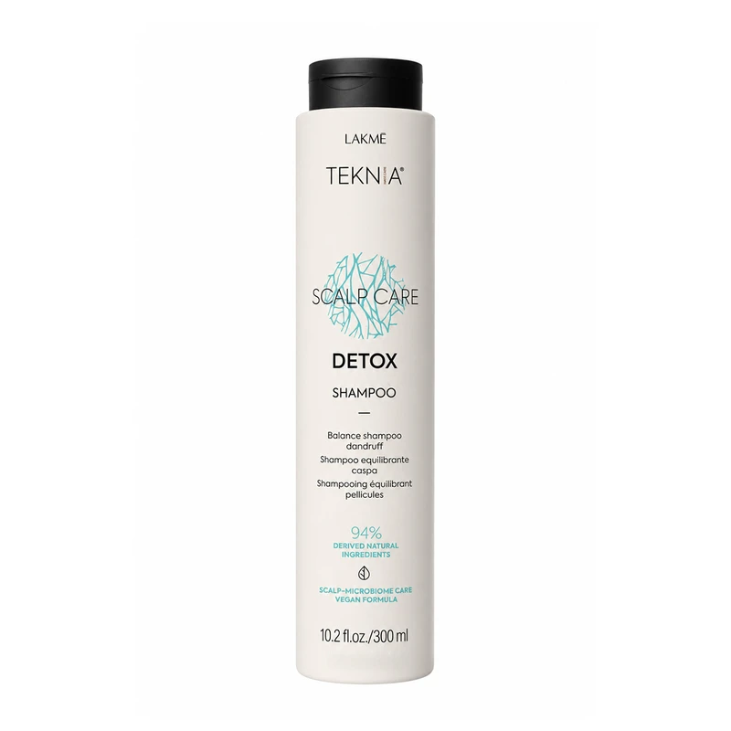 شامپو مو لاکمه سری تکنیا مدل detox ضد حساسیت و ضد شوره حجم 300 میلی‌لیتر 