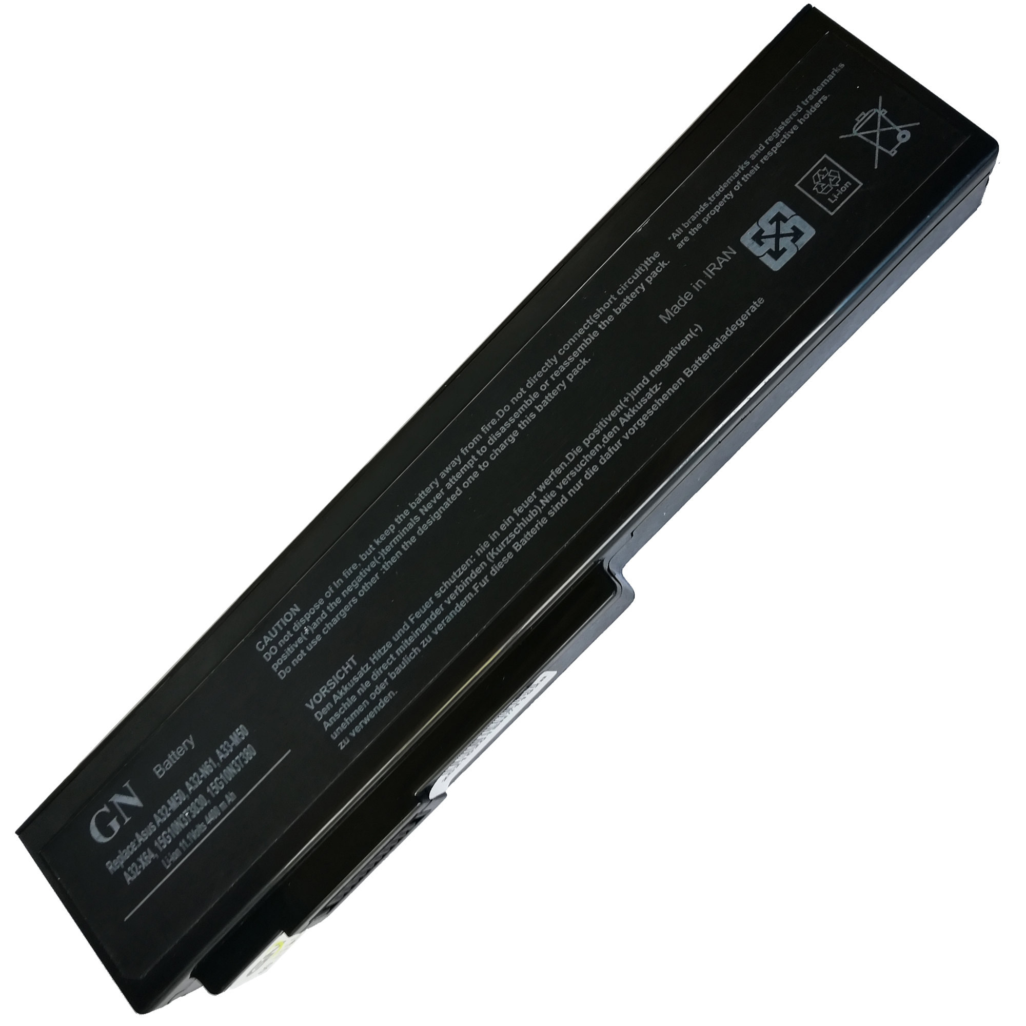 باتری لپ تاپ 6 سلولی مدل A32-N61 مناسب برای لپ تاپ ایسوس N61/M50/N43/N52