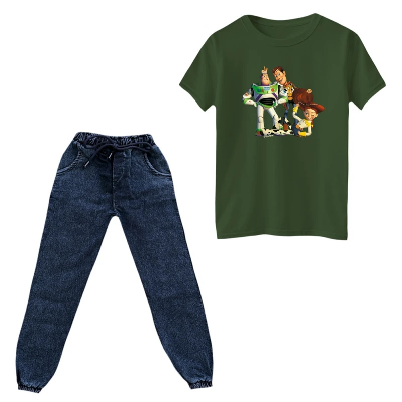 ست تی‌شرت و شلوار پسرانه مدل داستان اسباب بازی کد ۶