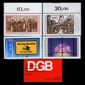 تمبر یادگاری مدل خارجی مجموعه 5 عددی 