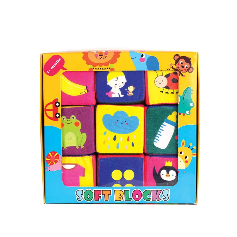 بازی آموزشی انتشارات غنچه مدل مکعب ابری اشکال و مفاهیم مجموعه 9 عددی