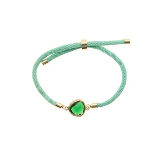 دستبند زنانه دلنار گالری مدل آسانسوری کنفی کریستالی