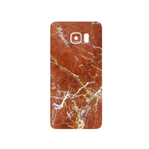 MAHOOT Red Marble Cover Sticker for Samsung Galaxy S6 Edge Plus