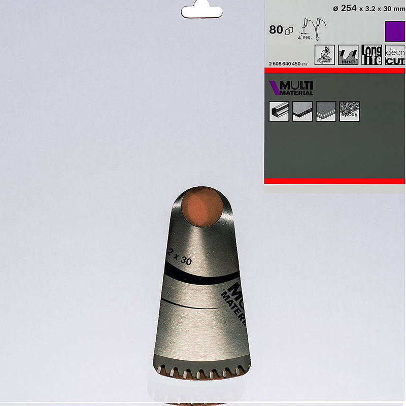تیغ اره فارسی بر بوش مدل مولتی متریال 254MM-80T