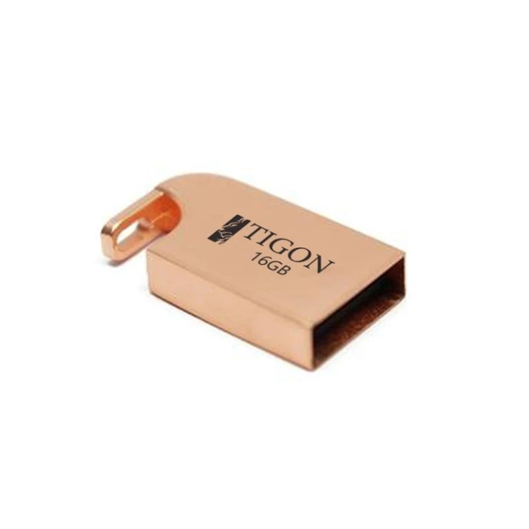فلش مموری تایگون مدل Block ظرفیت 16 گیگابایت با رابط USB 2.0، طراحی بندانگشتی، مقاوم در برابر آب، ضربه، شوک و گردوغبار، سازگار با سیستم‌عامل‌های مختلف