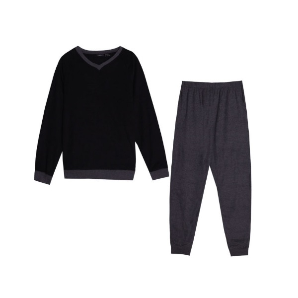 ست تیشرت آستین بلند و  شلوار مردانه لیورجی مدل حوله ای کد 001