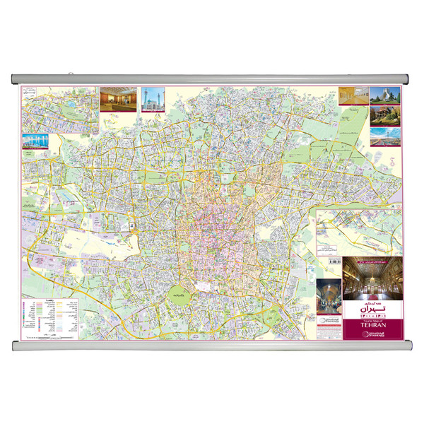 نقشه گردشگری شهر تهران انتشارات گیتاشناسی نوین کد L1475