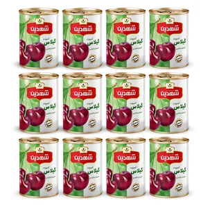 کمپوت گیلاس شهدین - 370 گرم بسته 12 عددی