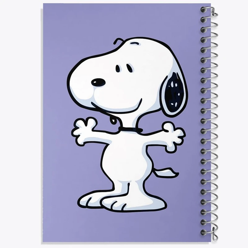 دفتر ژورنال نویسی 50 برگ خندالو مدل نقطه ای طرح انیمیشن اسنوپی Snoopy کد 13878