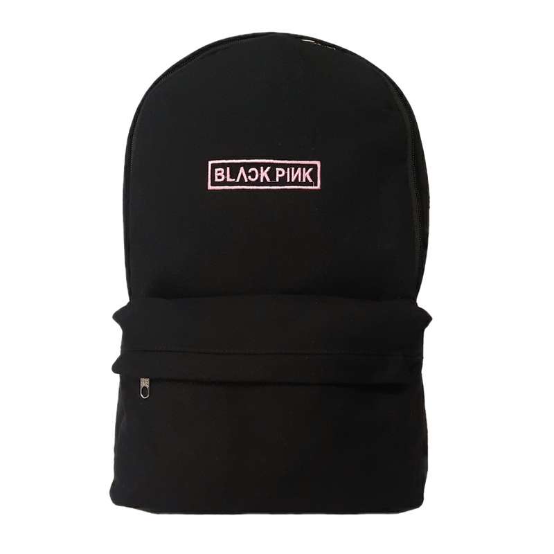کوله پشتی مدل کتان طرح بلک پینک کد KK-1500