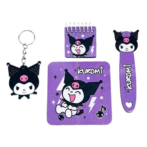 بسته لوازم تحریر مدل کرومی مجموعه 4 عددی