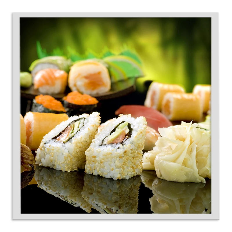 تابلو بکلیت طرح بشقاب سوشی مدل W-s458