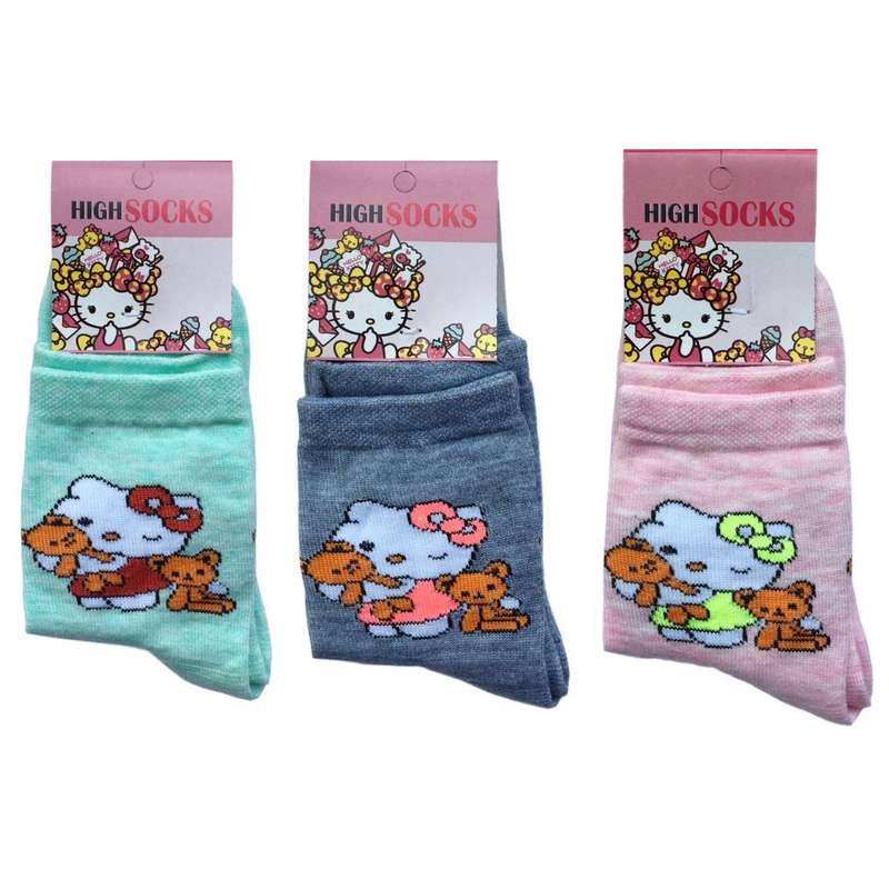 جوراب دخترانه کد 6161931 مجموعه 3 عددی.