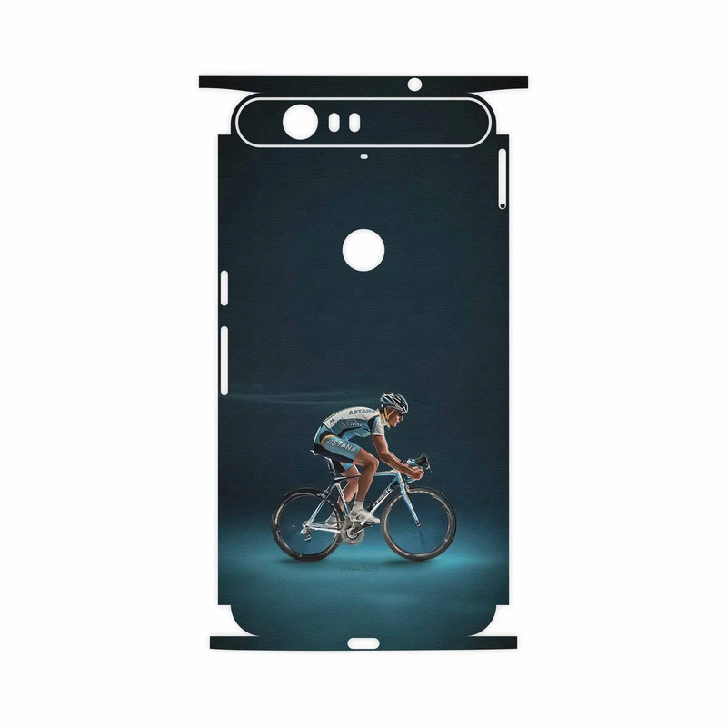 برچسب پوششی ماهوت مدل Road cycling-FullSkin مناسب برای گوشی موبایل گوگل Nexus 6P