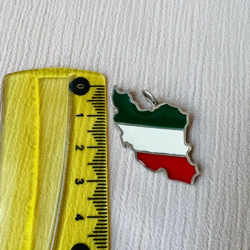 آویز گردنبند نقره مدل ایران