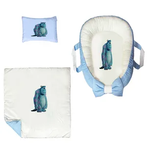 سرویس خواب سه تکه نوزاد ناریکو مدل گارد محافظ دار طرح سالیوان کد 046