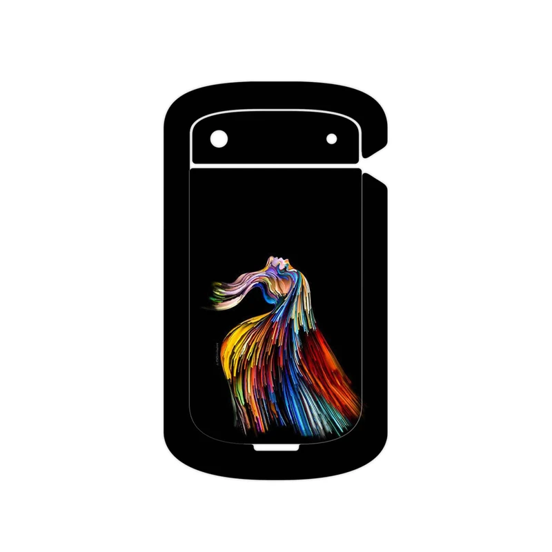 برچسب پوششی ماهوت مدل Rainbow Hair Digital Art مناسب برای گوشی موبایل بلک بری Bold Touch 9900