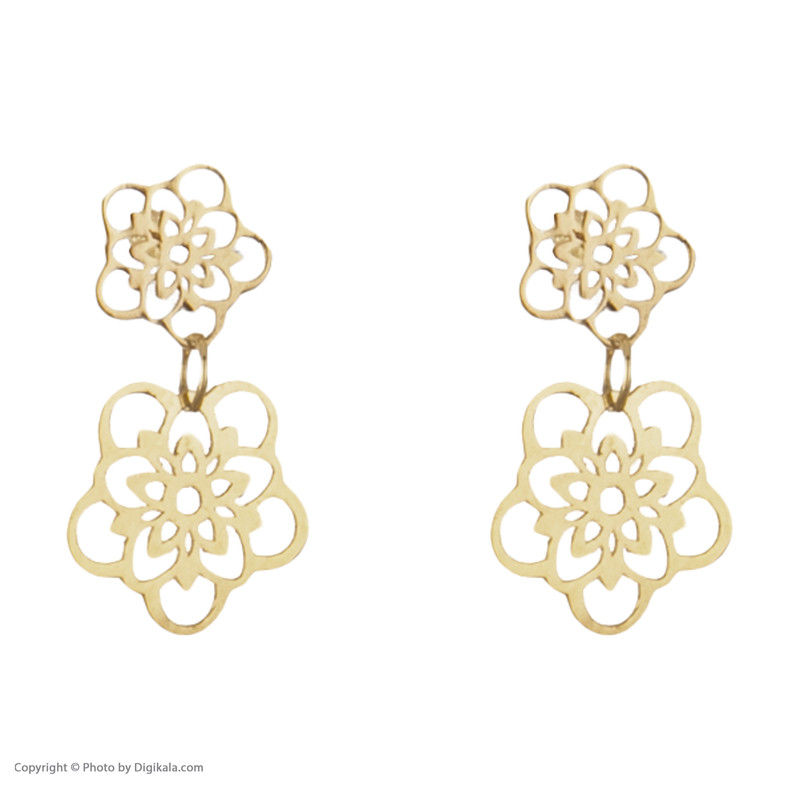 گوشواره طلا 18 عیار زنانه مایا ماهک مدل ME0933 - 2
